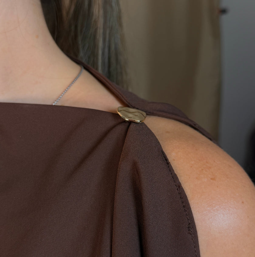 Solène Asymmetric Cape Top